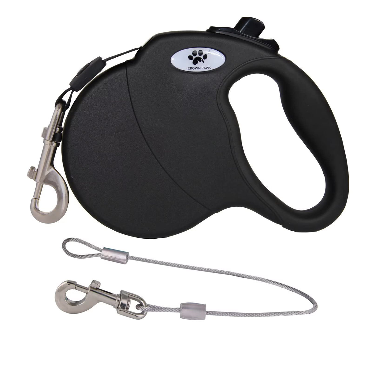 CROWN PAWS Leash in Small, Black