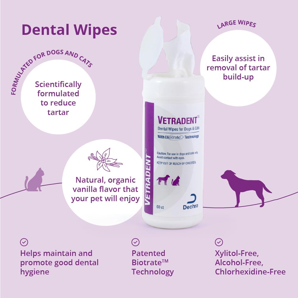 Vetradent Pet Supplies in 60ct, White