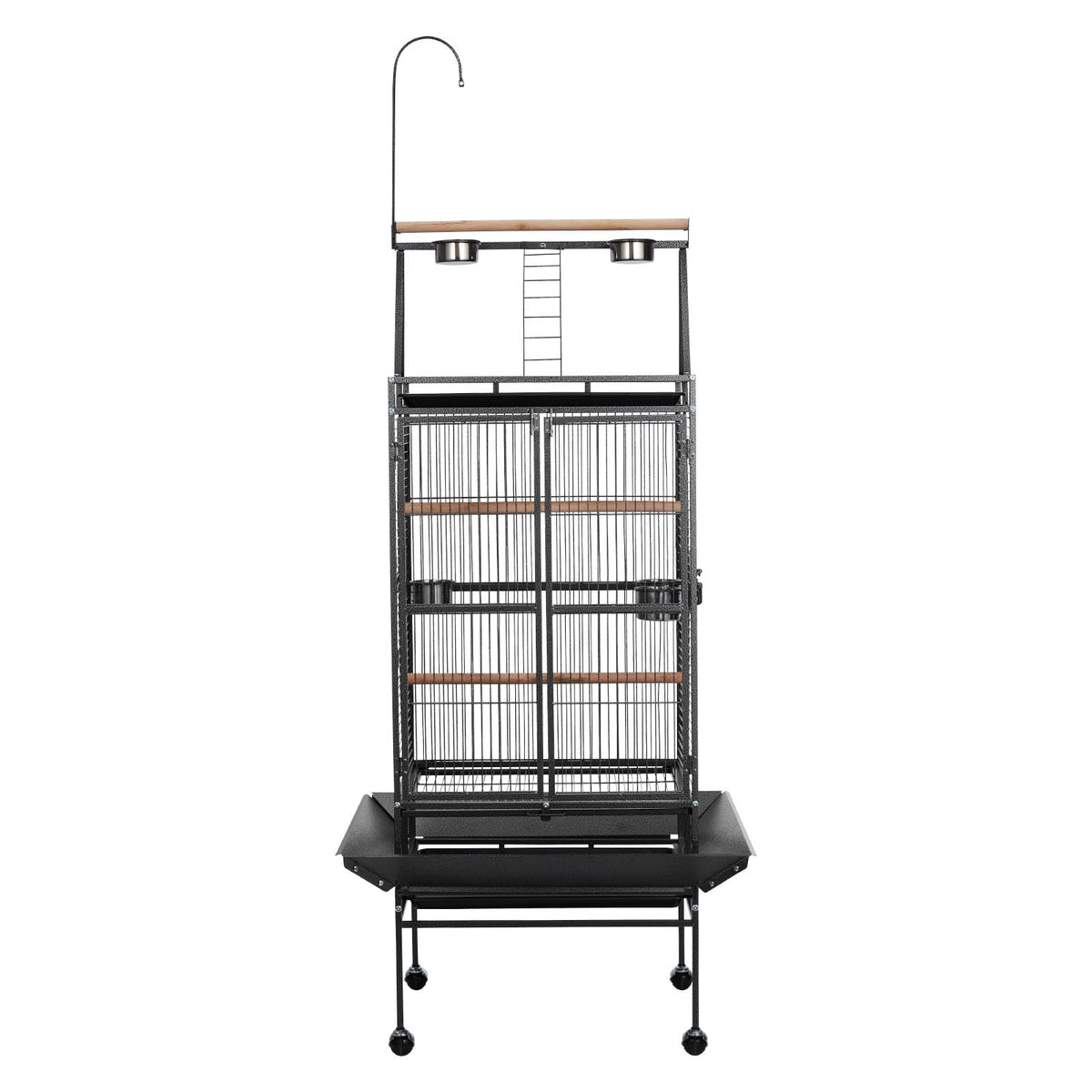 VEVOR Animal Cage in 32.7"L x 31.1"W x 82.7"H, Black