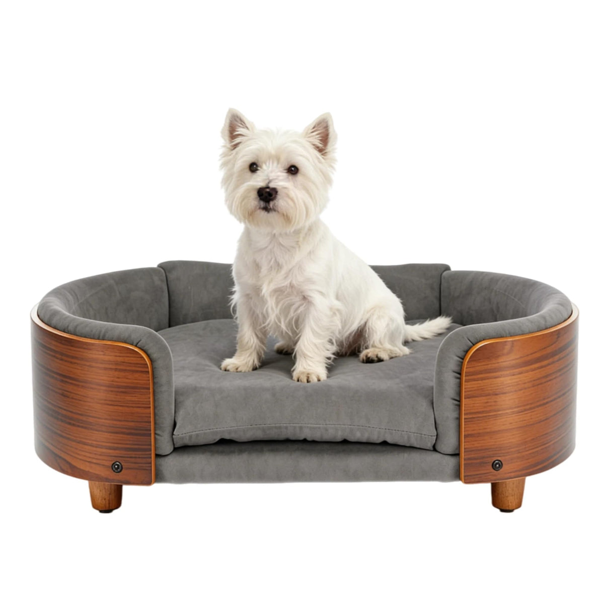 Trygoal Pet Bed Mat in 26.38, Dark Gray & Walnut