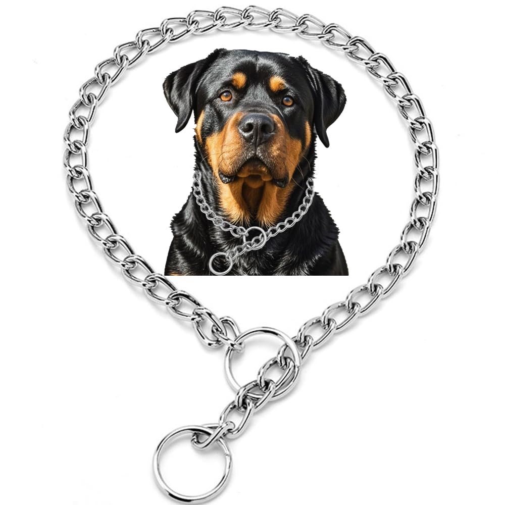 Weimostar Animal Collar in XXS(Neck Max 8inch)D1.6mm, Silver