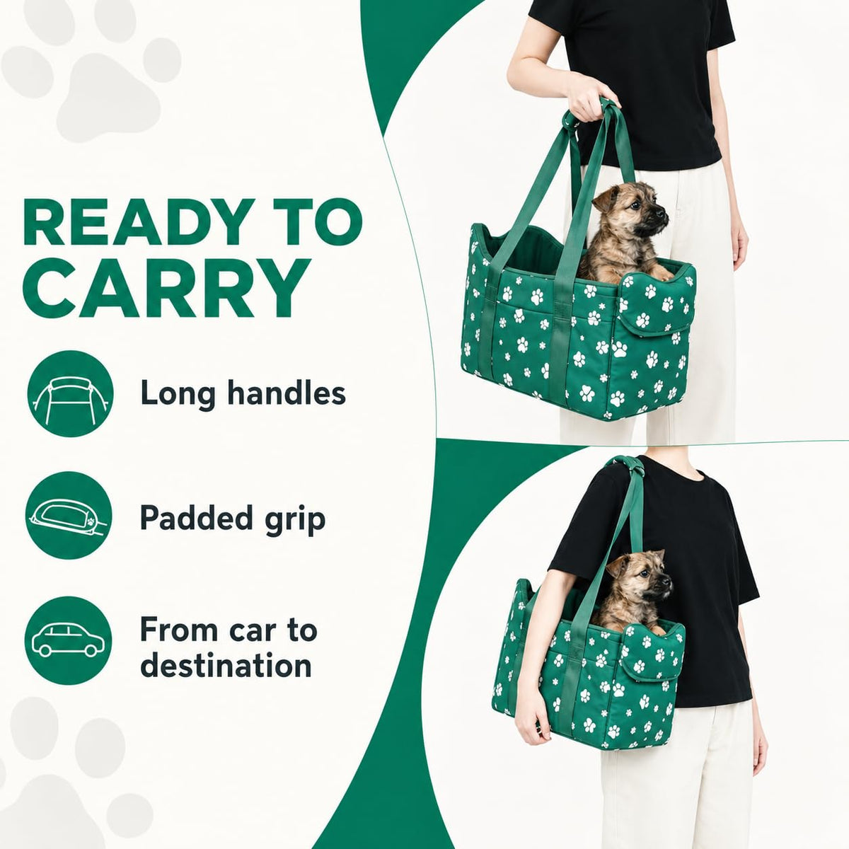 Cullaby Pet Seat in Wilderness Green