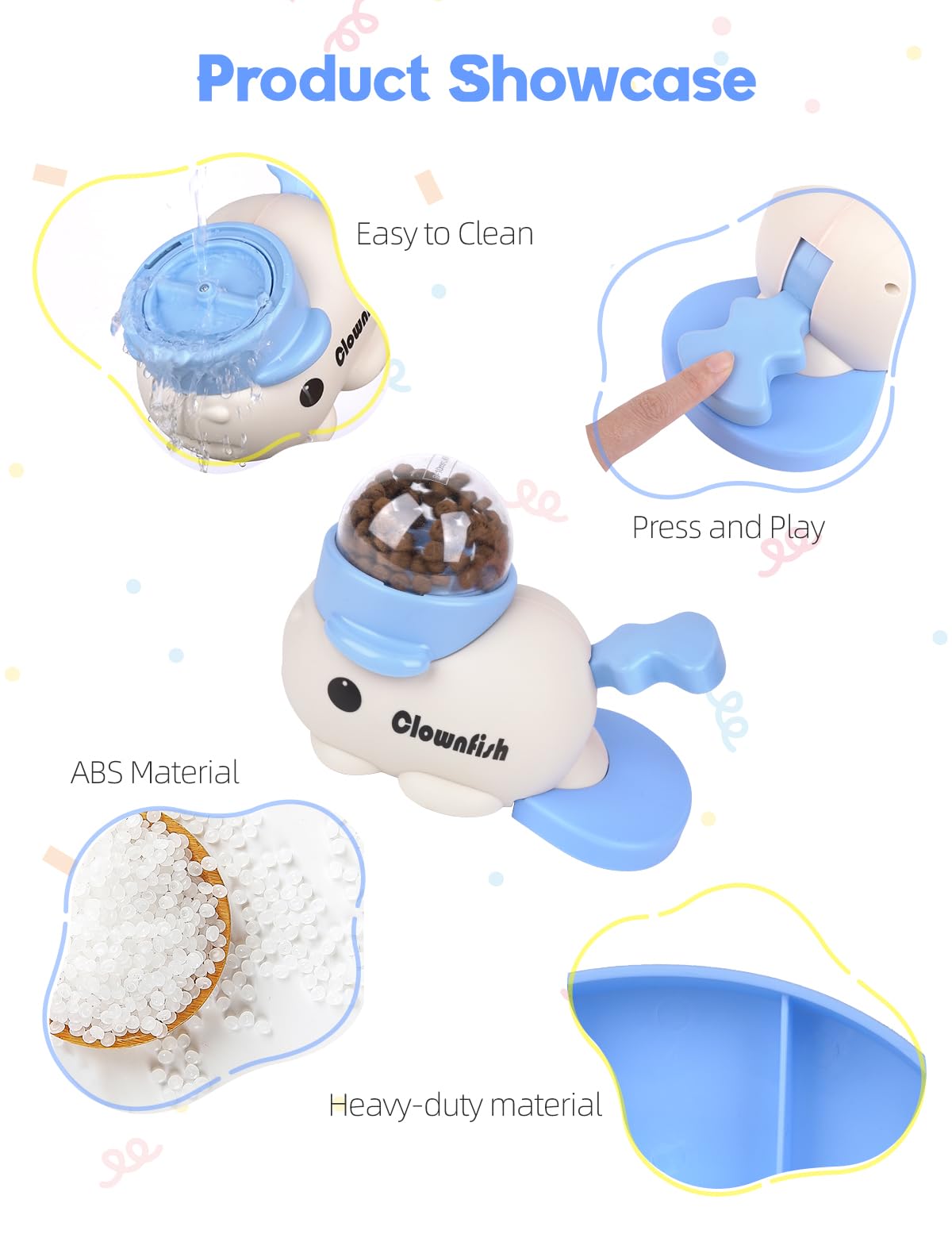 Generic Pet Feeder in blue