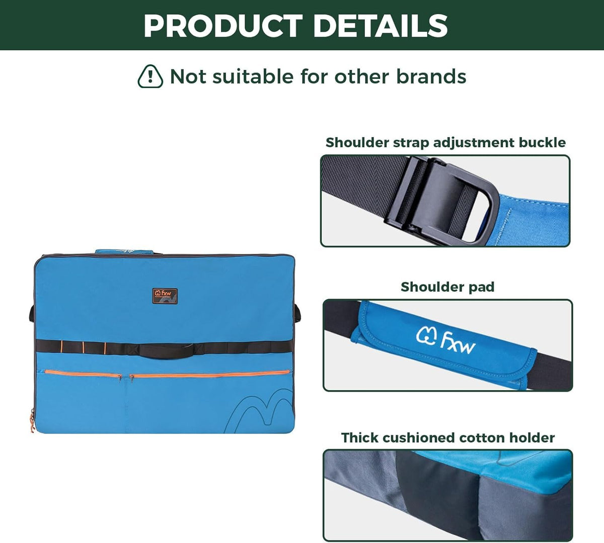 FXW Carrier Bag Case in 40 inch(2 Packs), Blue