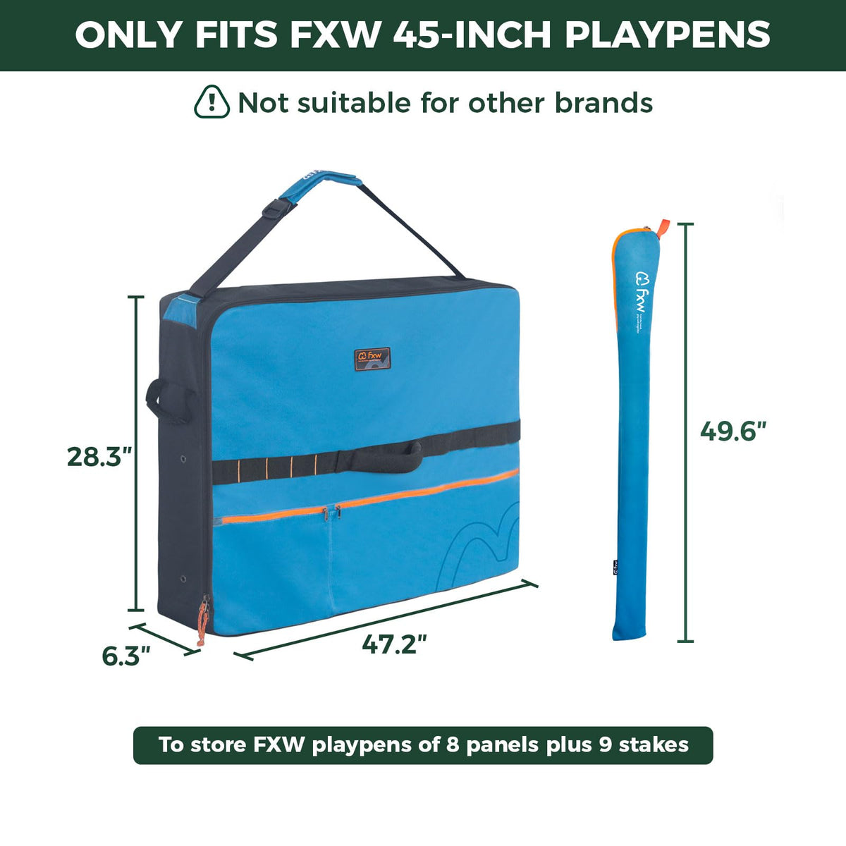 FXW Carrier Bag Case in 45 inch(1 Pack), Blue