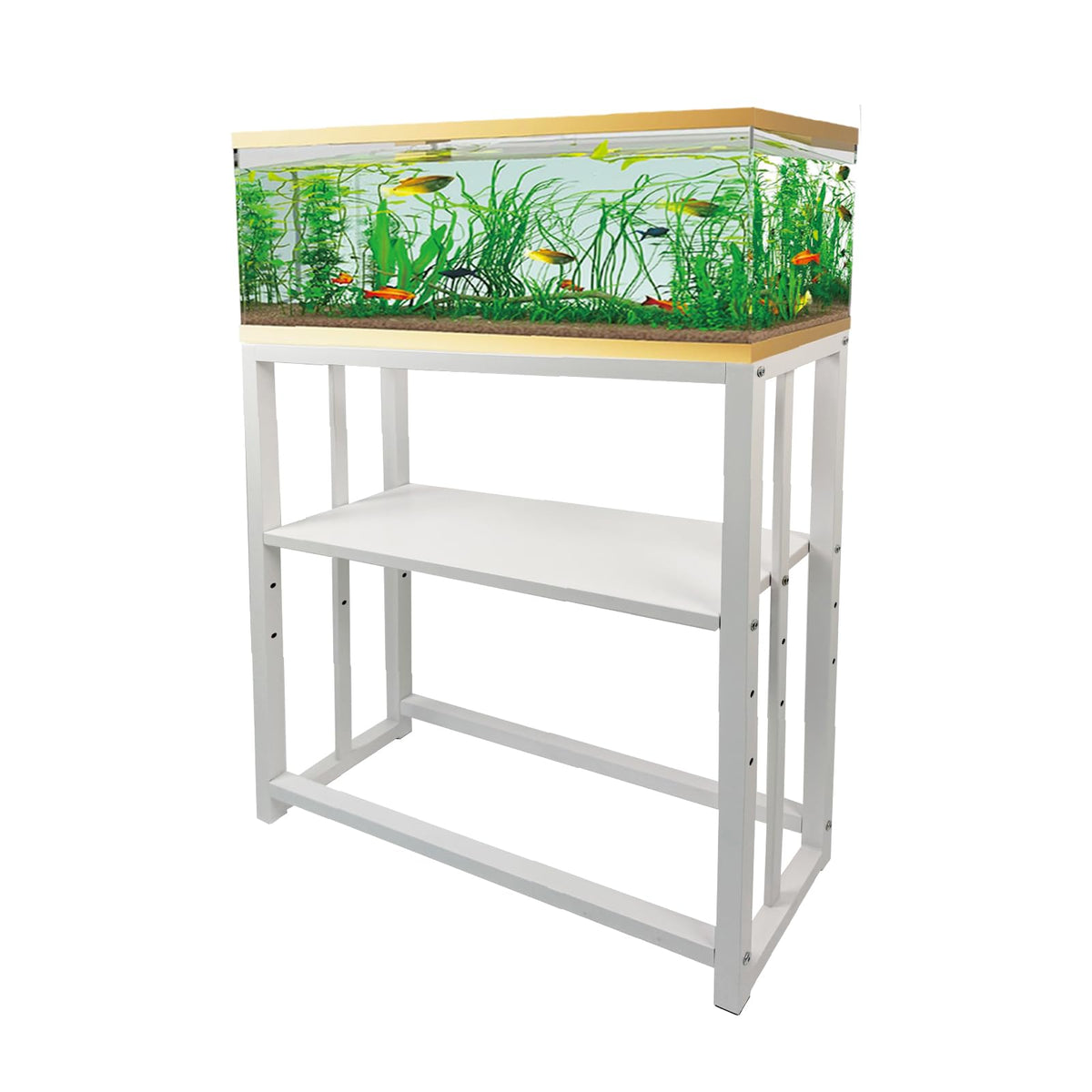 MEWSDEN Item Stand in (10 Gallon)24.8"x9.25", White