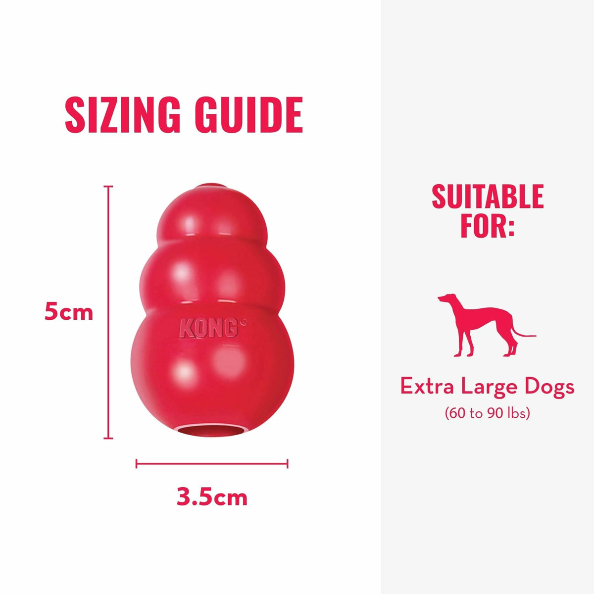KONG Pet Toy in X-Large(2-Pack), Red