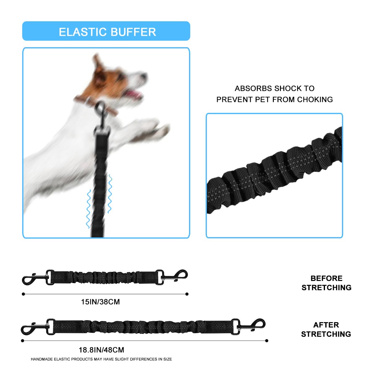 MATTISAM Animal Harness in Universal, 2Pcs Black