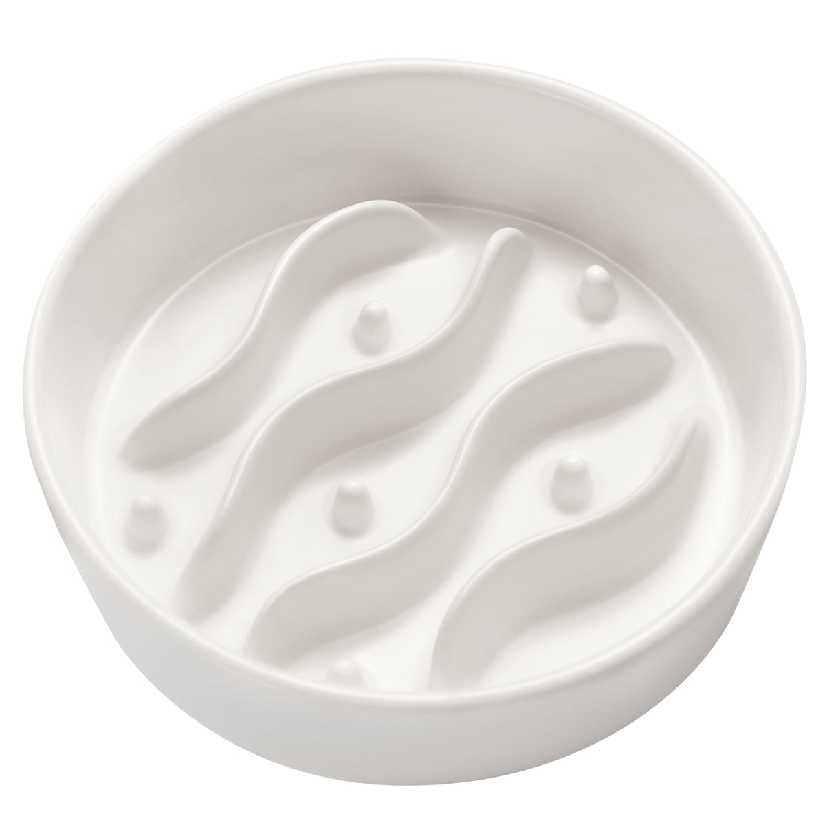 MOPANG Pet Feeder in 6 Inches, White