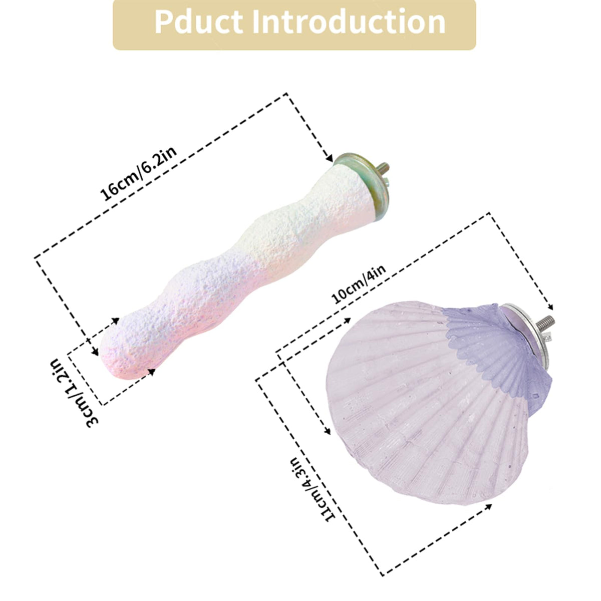 YOOSO WING Animal Perch in one size, Coral Purple