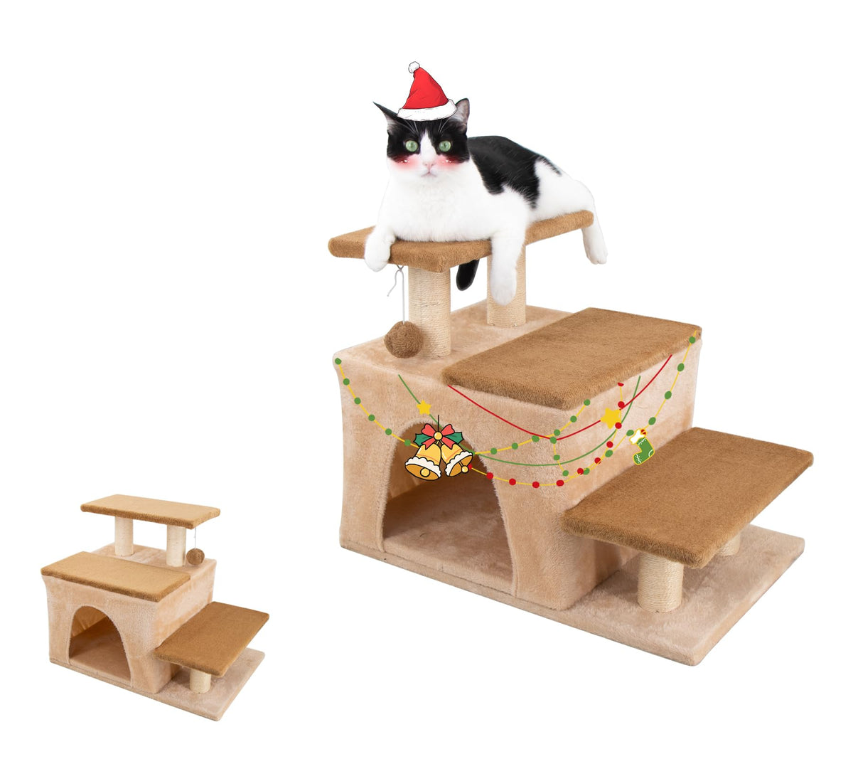 Hapineko Animal Stair in Medium, Beige