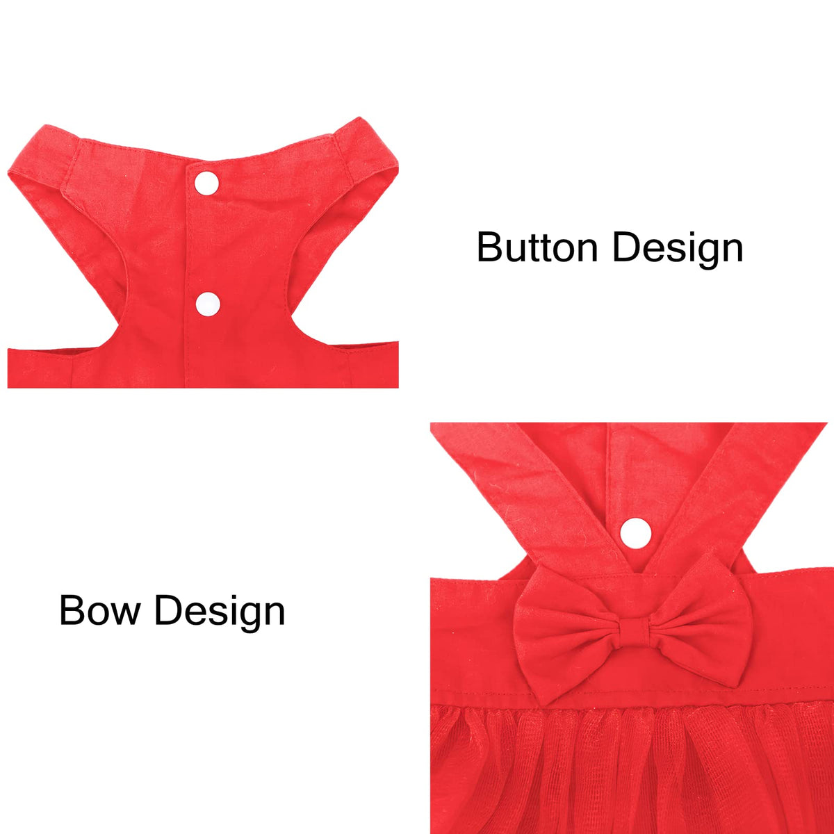 apott Pet Apparel in Small, Red