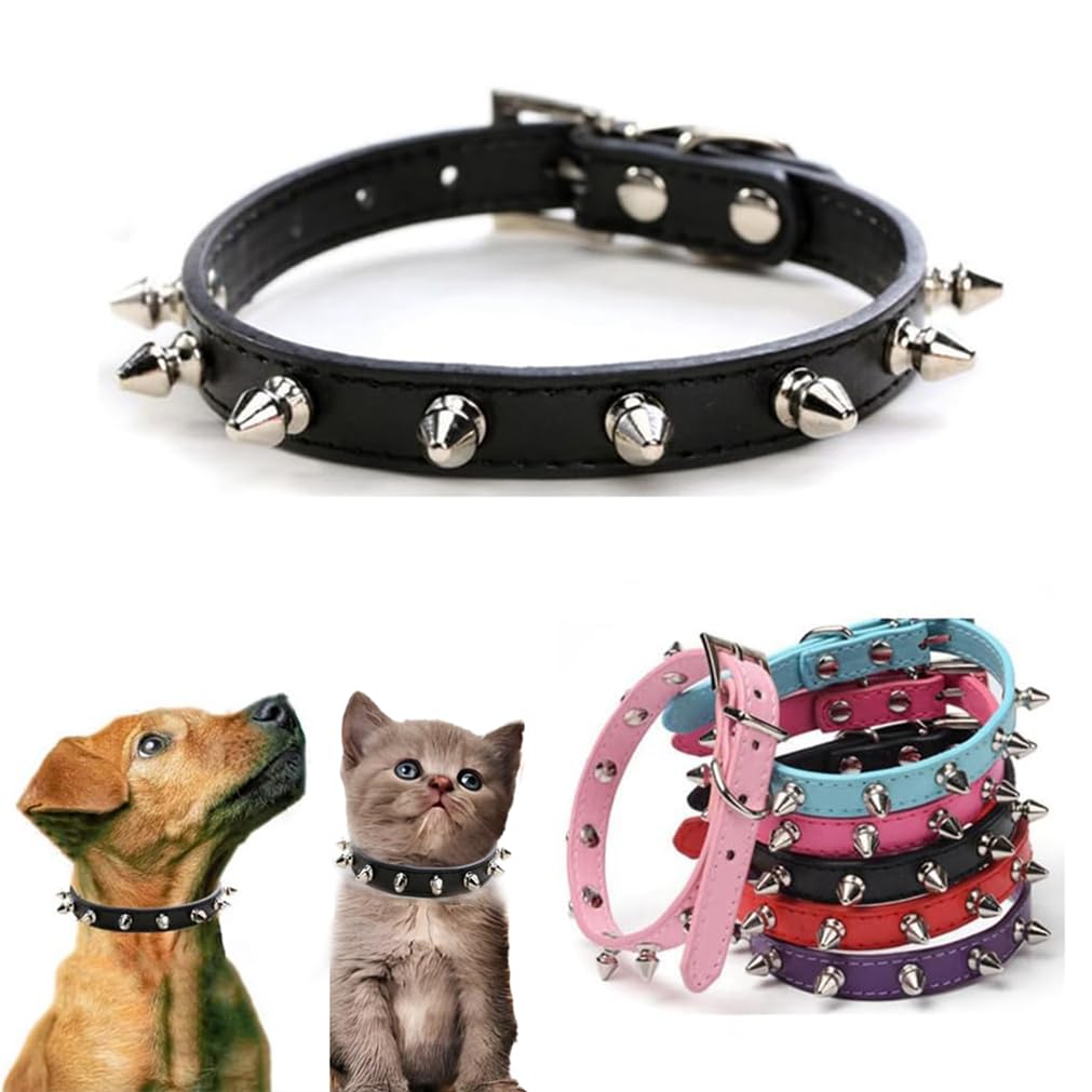 WeimoMonkey Animal Collar in X-Small(Neck7.5-10"), 40 Black