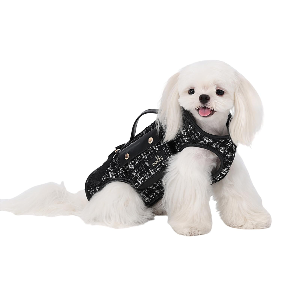 wakytu Animal Harness in Large(11-16 LBS), 2.0 Black