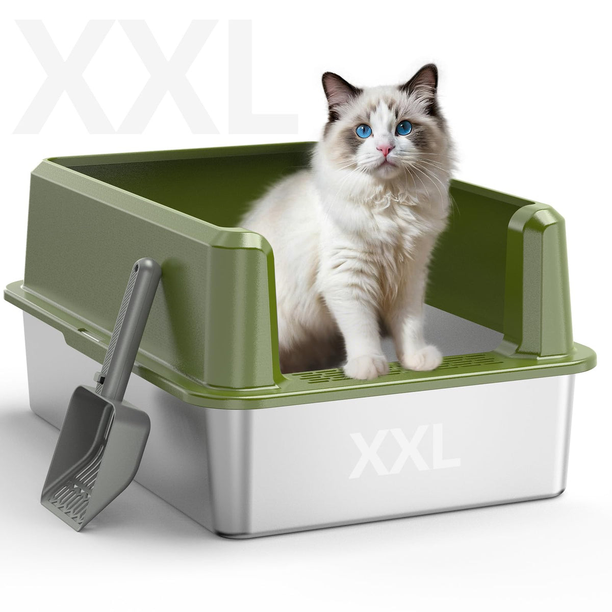 WoofiGo Litter Box in X-Large, 2 - Green (Pack of 1)