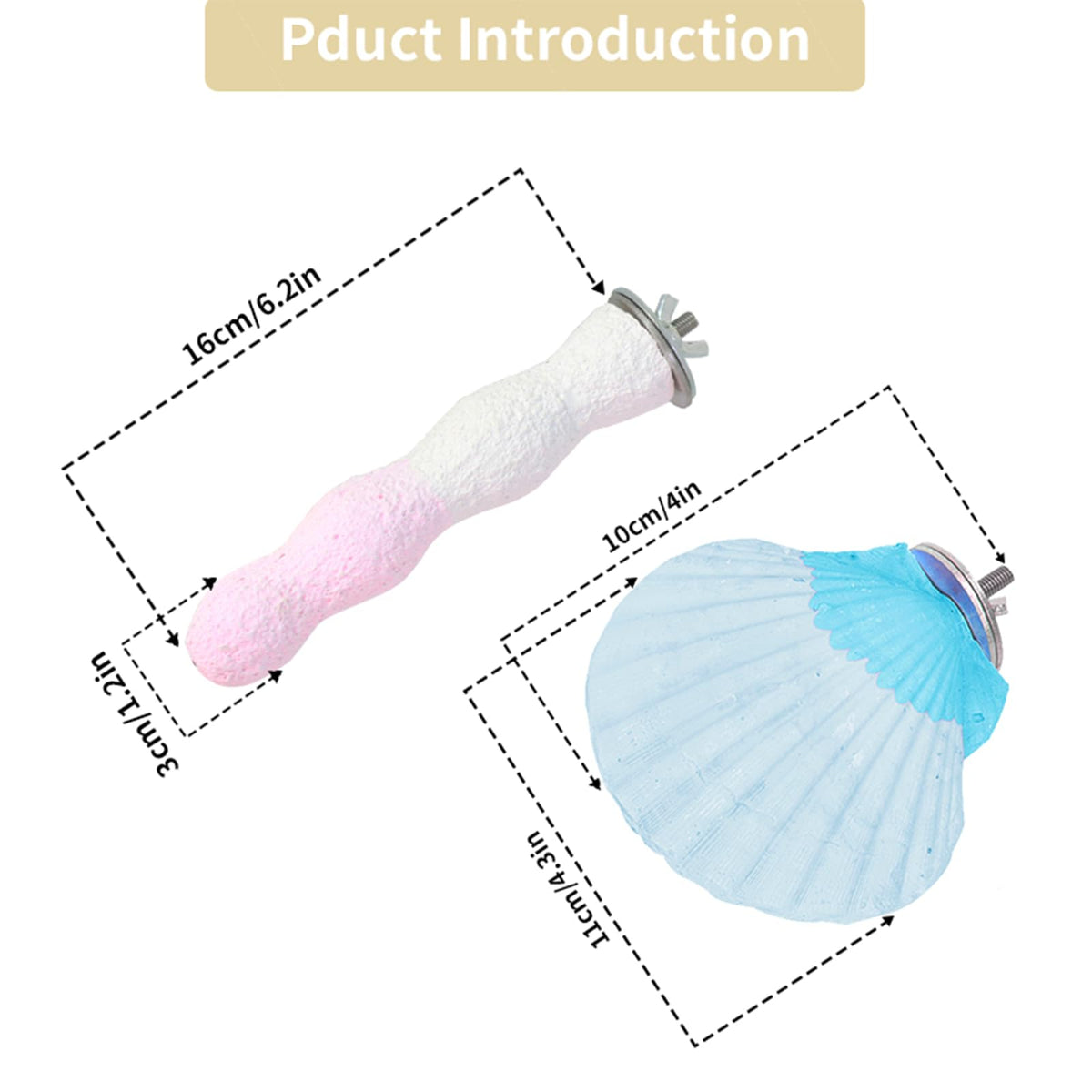 YOOSO WING Animal Perch in one size, Shell Blue