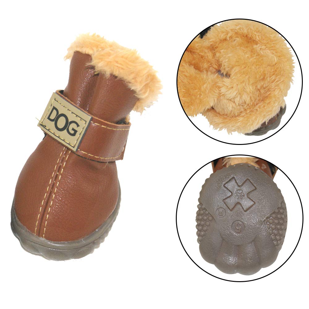WINSOON Paw Hoof Protector in Size 2, Light Brown