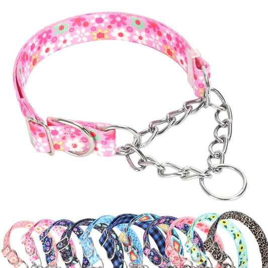 Hotlion Animal Collar in M(Neck 15"-20"), Pink Floral