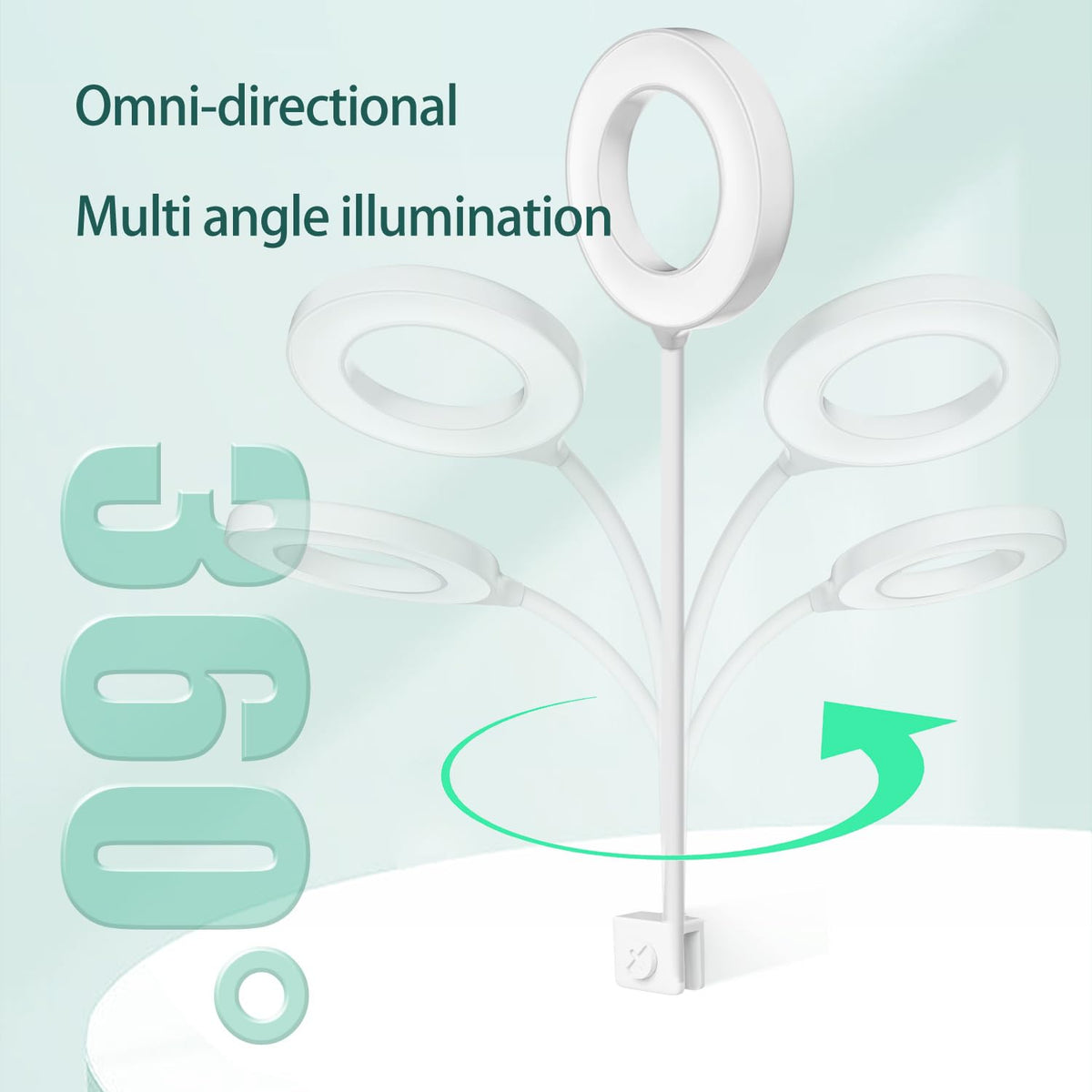 Teddykala Lamp in Oval+BlueWhite+Timer+Dimmer+8 Gal, White
