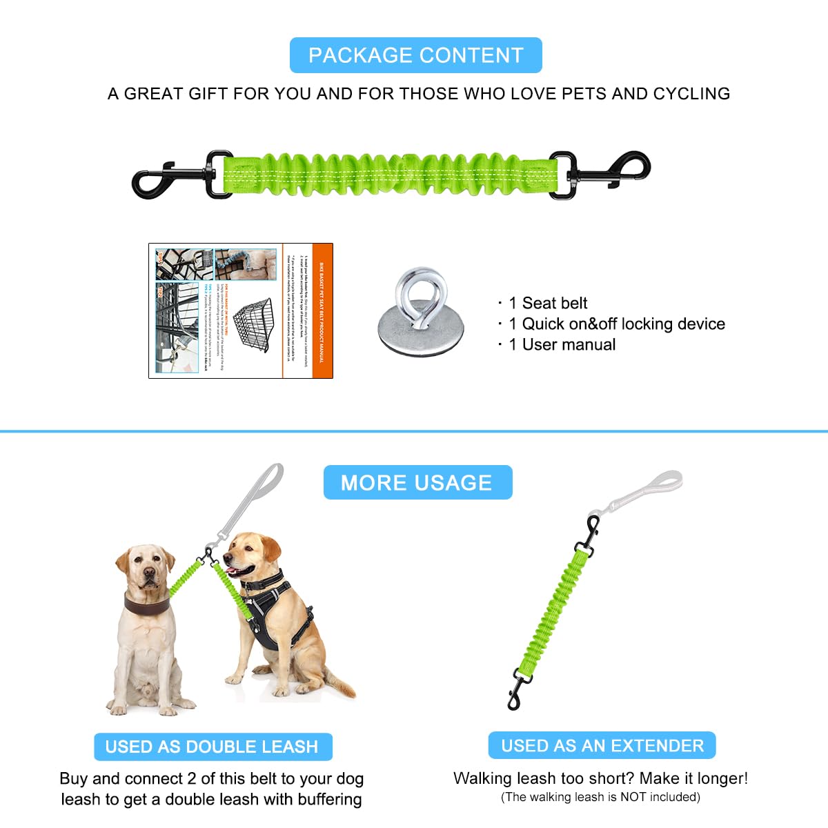 MATTISAM Animal Harness in Universal, Green