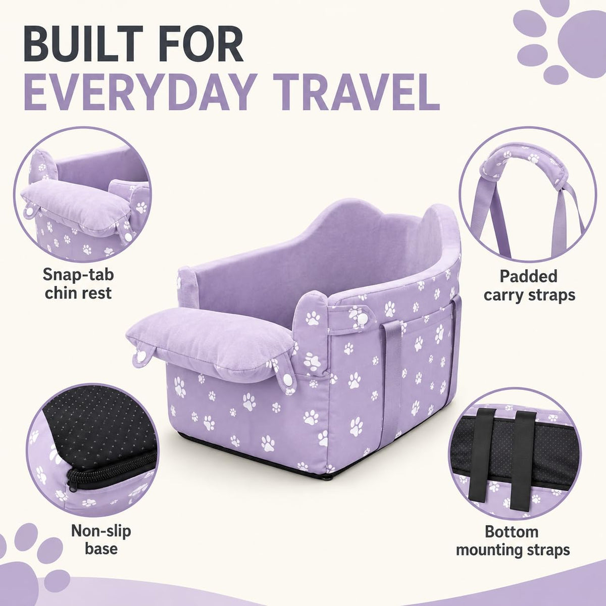 Cullaby Pet Seat in Purple