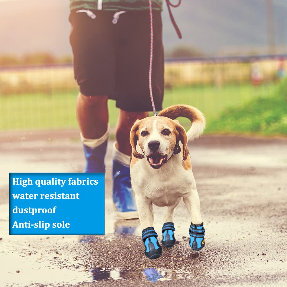 CovertSafe& Paw Hoof Protector in Size 1: （2.3''x1.6'')(L*W) for 10-23 lbs, Blue