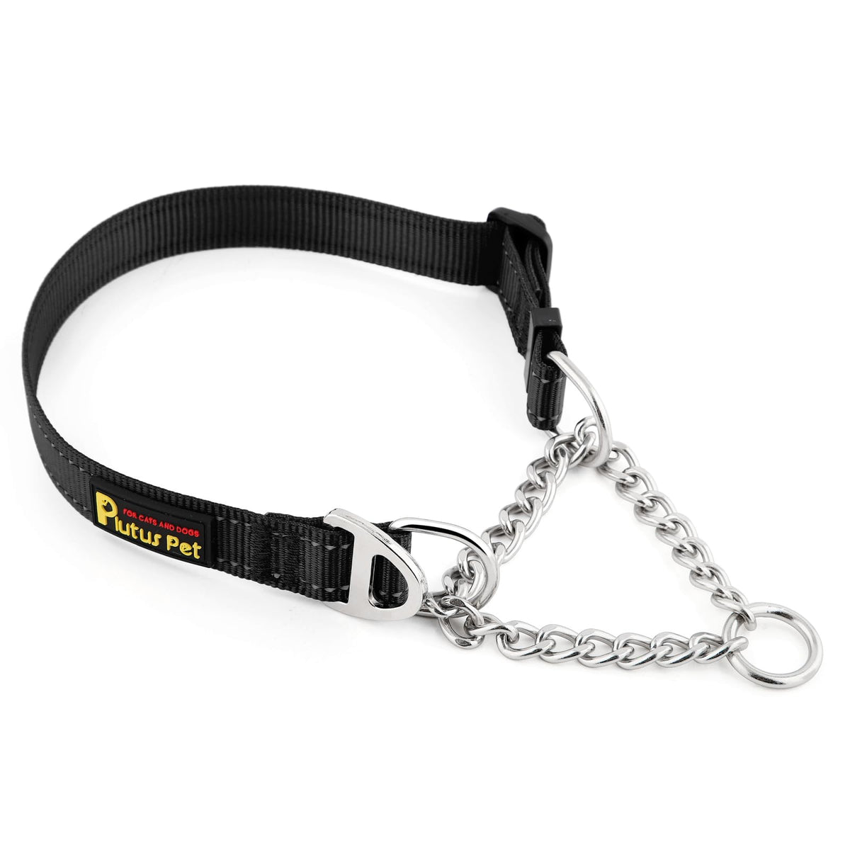 PLUTUS PET Animal Collar in Small, Black