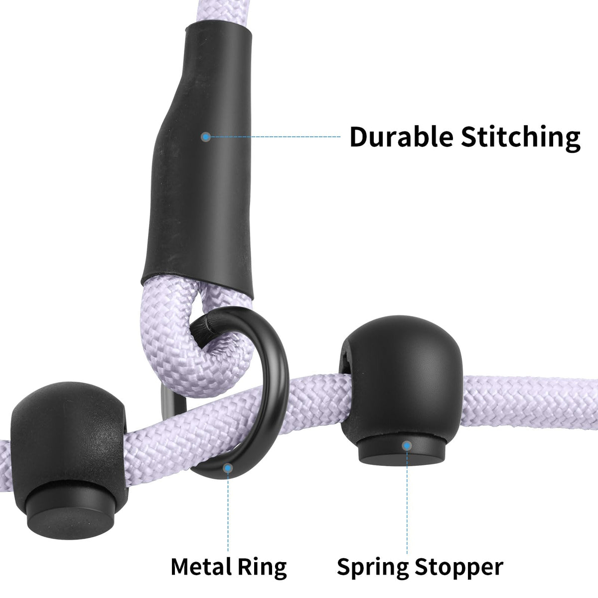 kazazoo Leash in Adjustable (5.5ft to 8.5ft), Gradient Purple