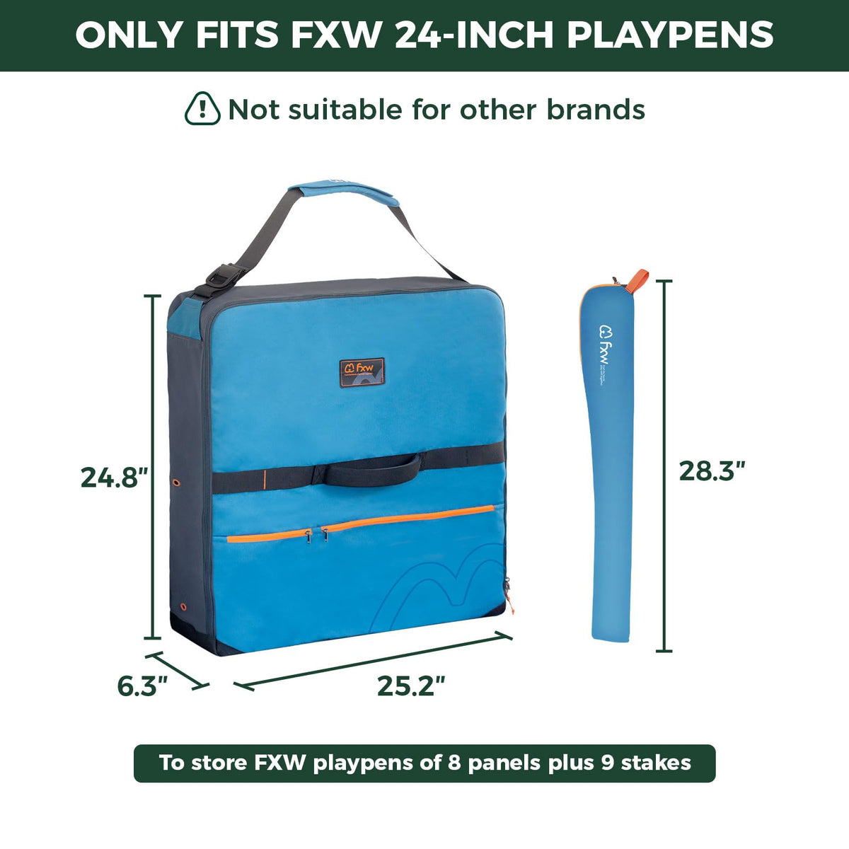 FXW Carrier Bag Case in 24 inch(1 Pack), Blue