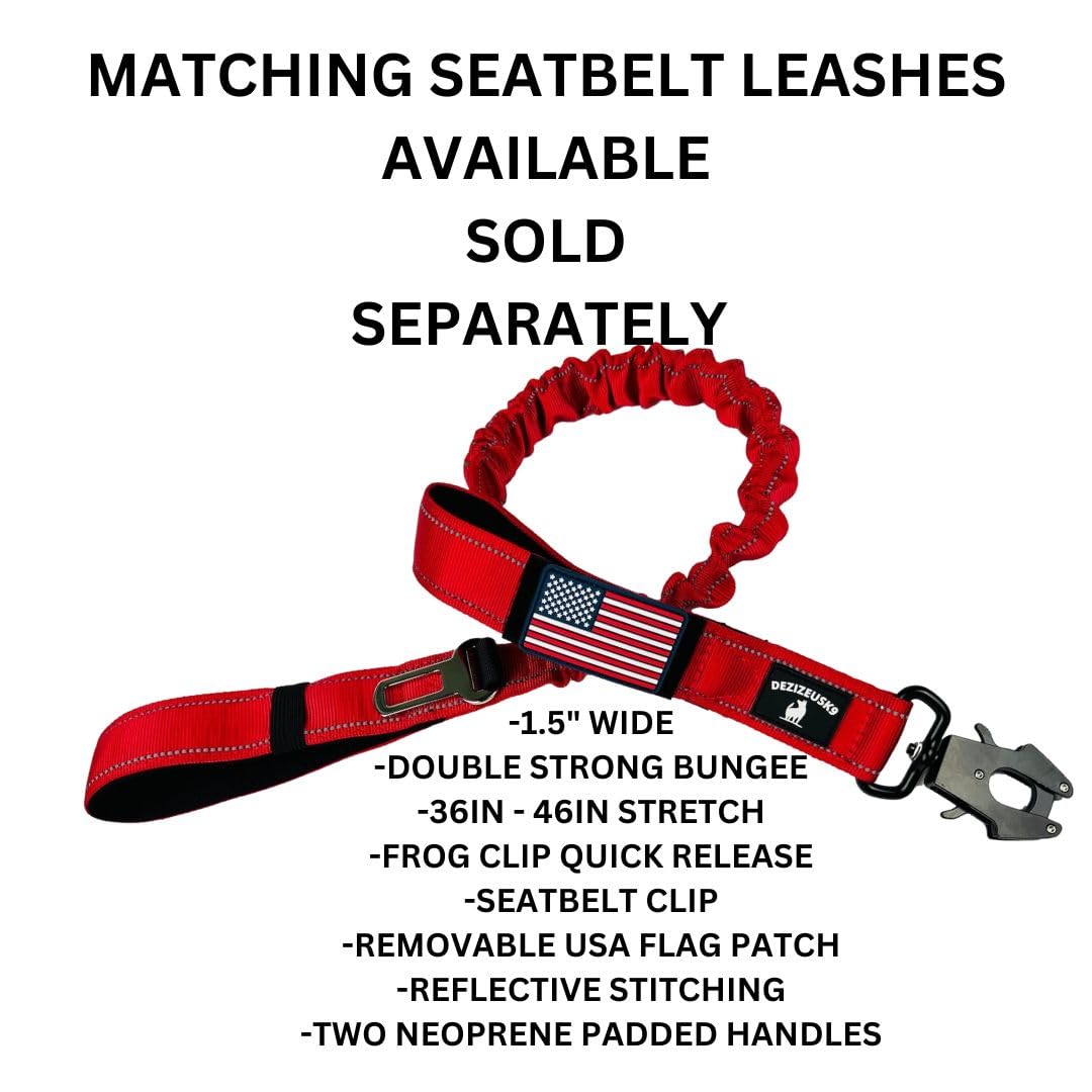 DEZIZEUSK9 Animal Collar in 16-25 INCH, RED-COBVEL2