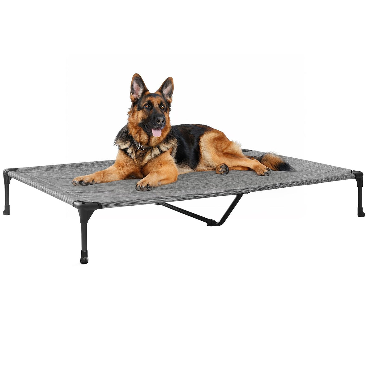 Veehoo Pet Bed Mat in 49.0"L x 33.0"W x 9.0"Th, Black Silver