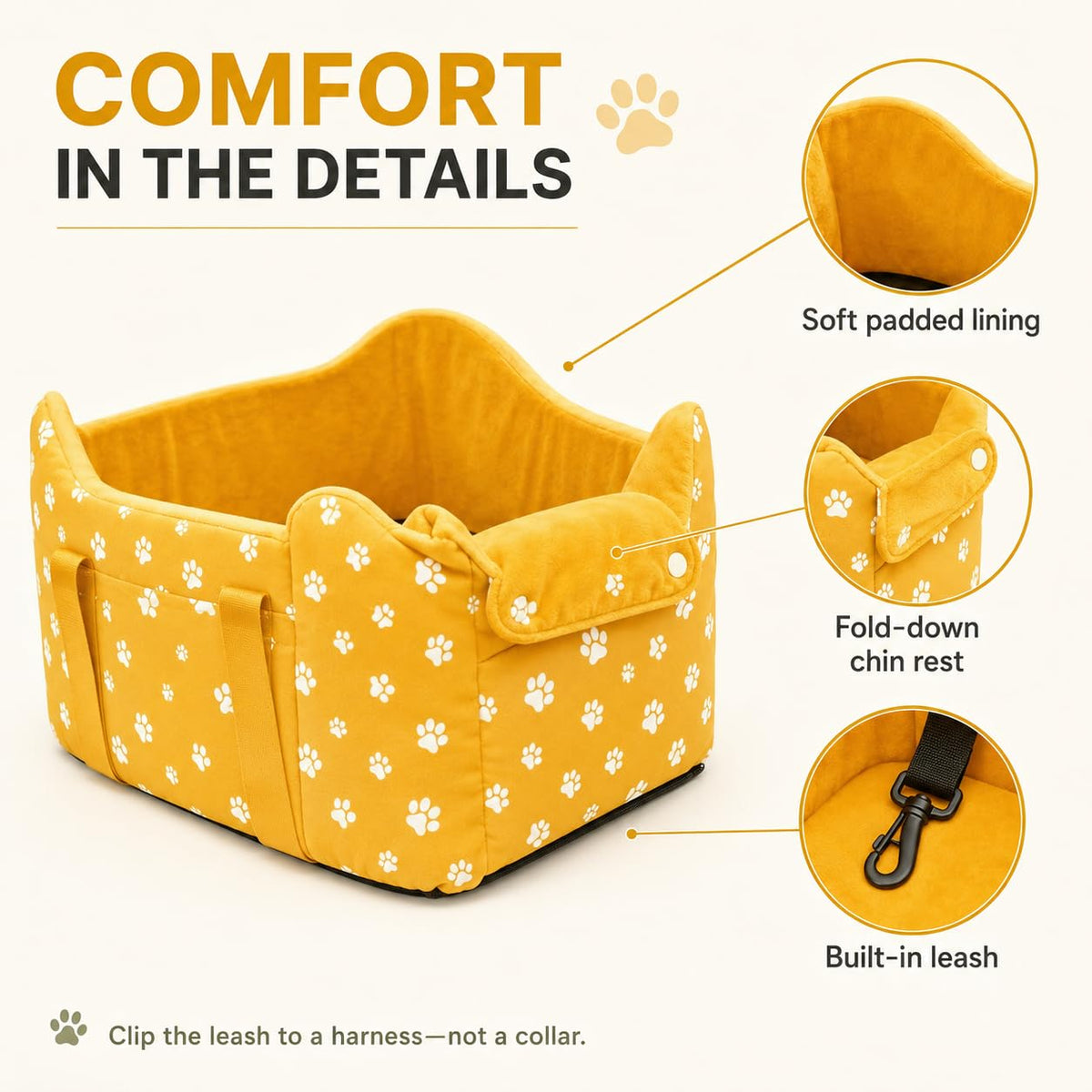 Cullaby Pet Seat in Yellow