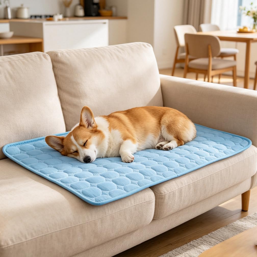 MeiLiMiYu Pet Bed Mat in 16x12 in, Blue