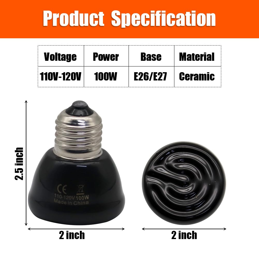 APlayfulBee Light Bulb in 2.37 x 2.76 inches, Black