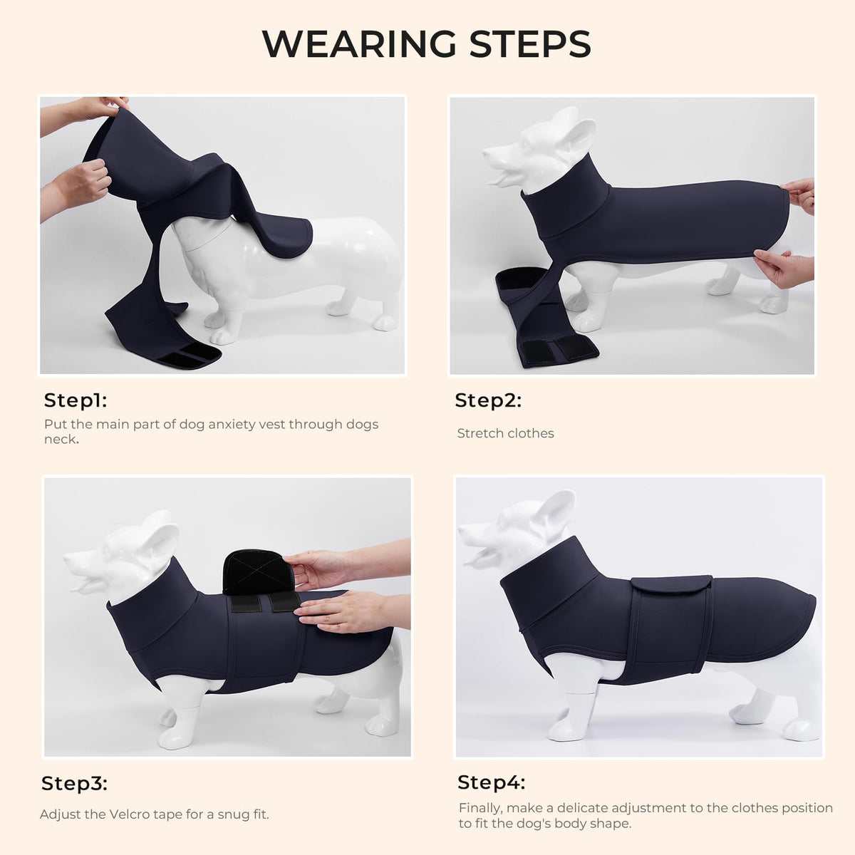 Haloumoning Pet Apparel in X-Small, Navy Blue