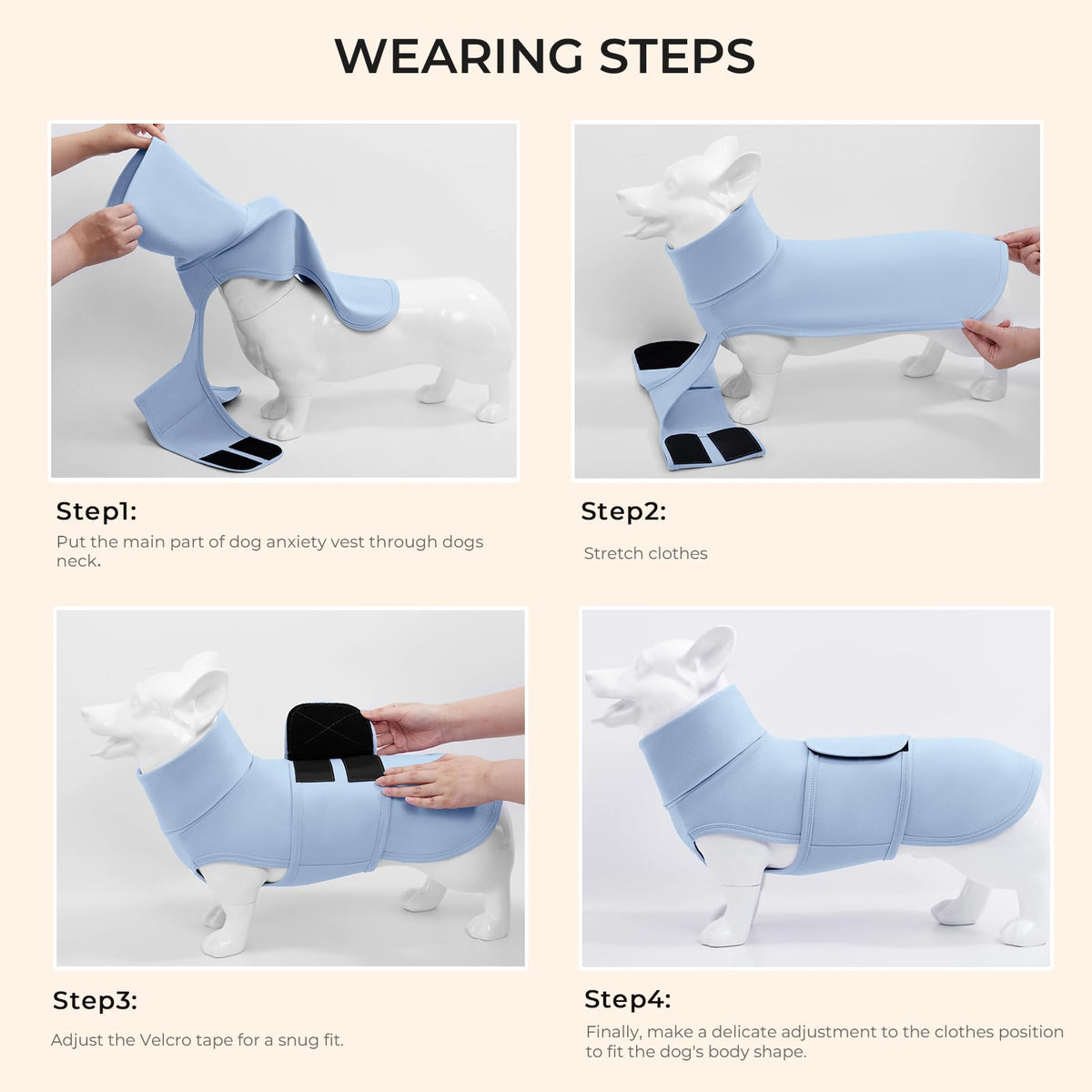Haloumoning Pet Apparel in X-Small, Sky Blue
