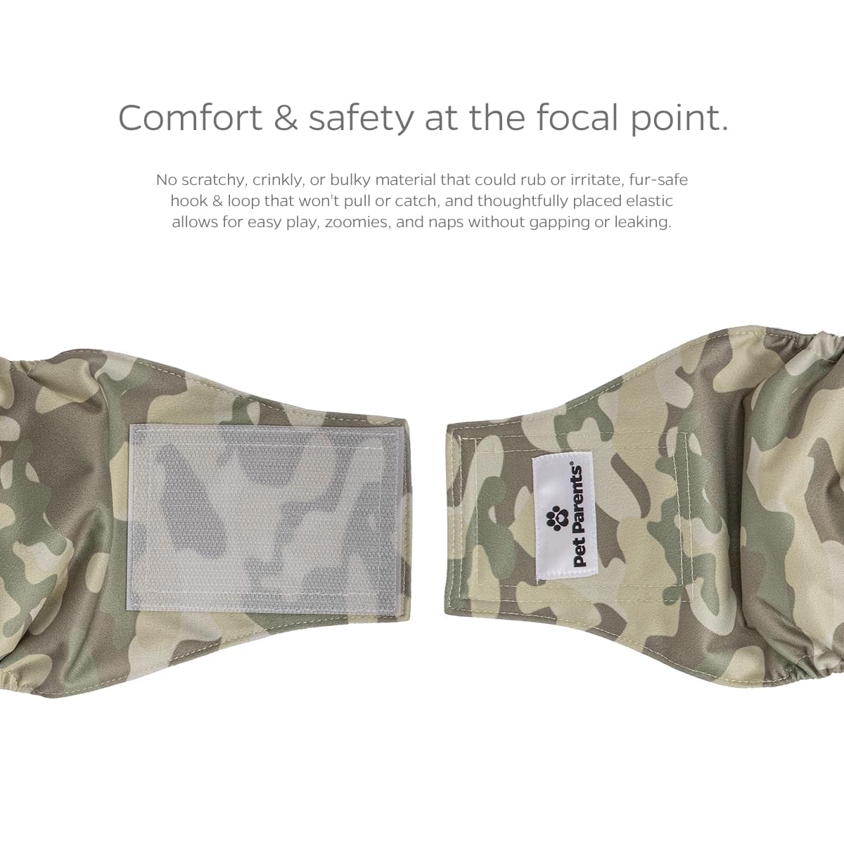 Pet Parents Animal Incontinence Protector in X-Small (11-13"), Camo