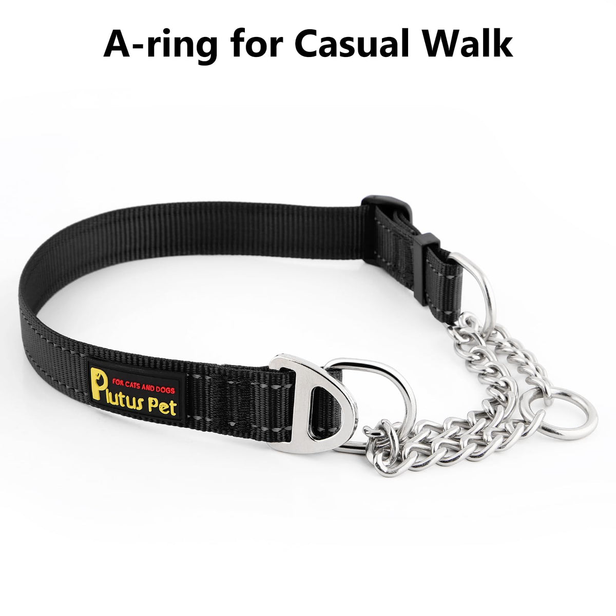 PLUTUS PET Animal Collar in Small, Black