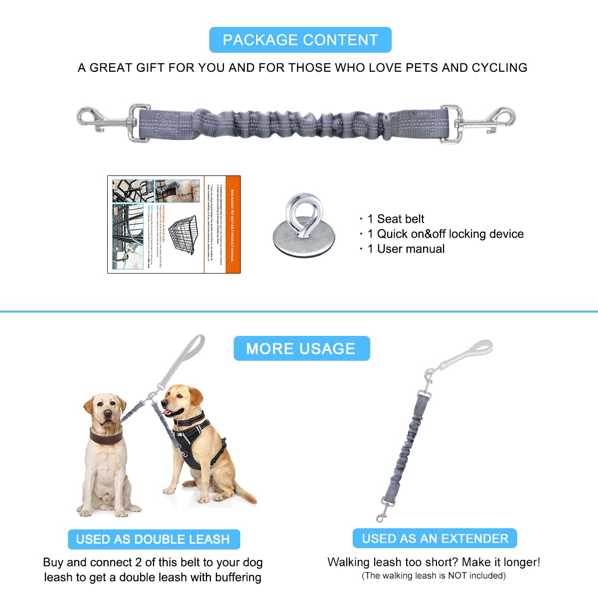 MATTISAM Animal Harness in Universal, Grey