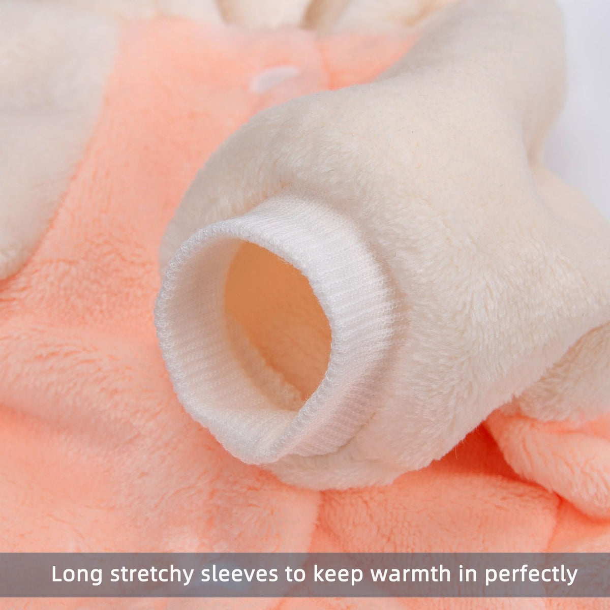 FABRICASTLE Pet Apparel in XX-Small, Peach-Cream