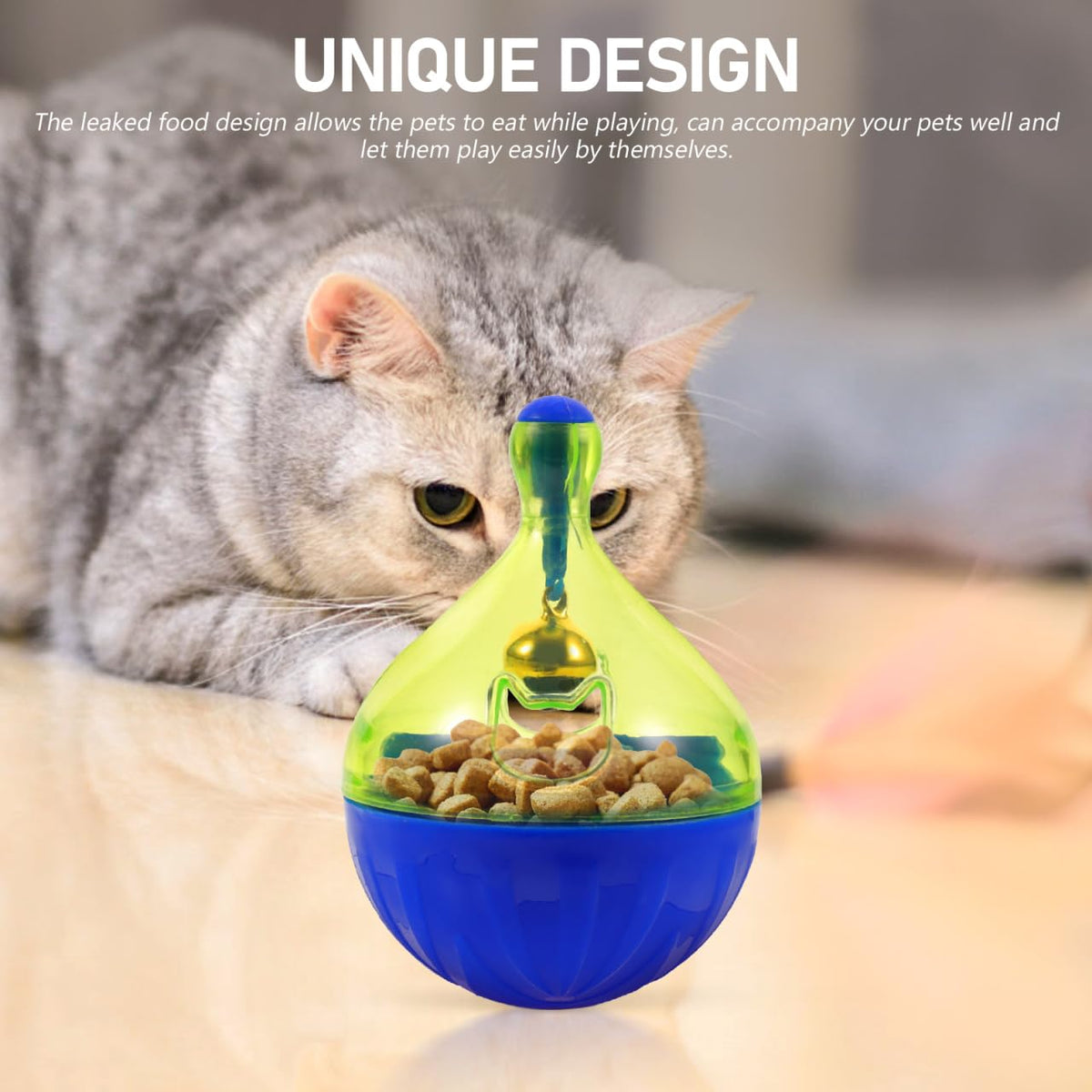 POPETPOP Pet Toy in 2.36X2.36X3.54in, Assorted Color