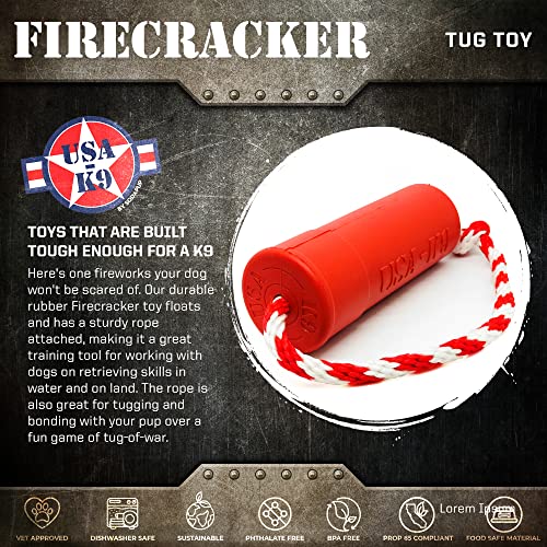 SodaPup Pet Toy in Large, Firecracker Red