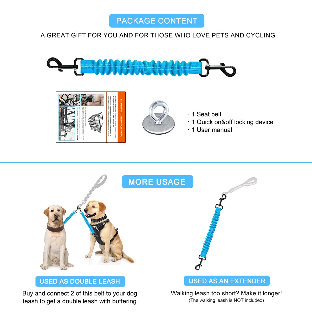 MATTISAM Animal Harness in Universal, Blue