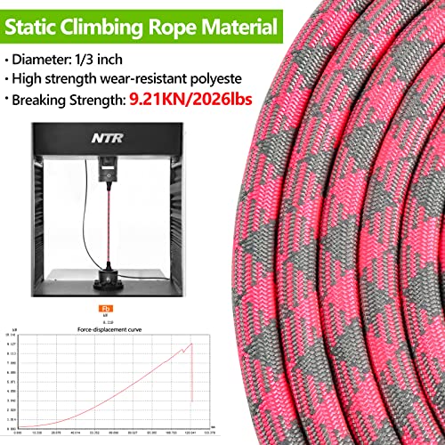 NTR Leash in 15ft*1/3", Pink/Grey