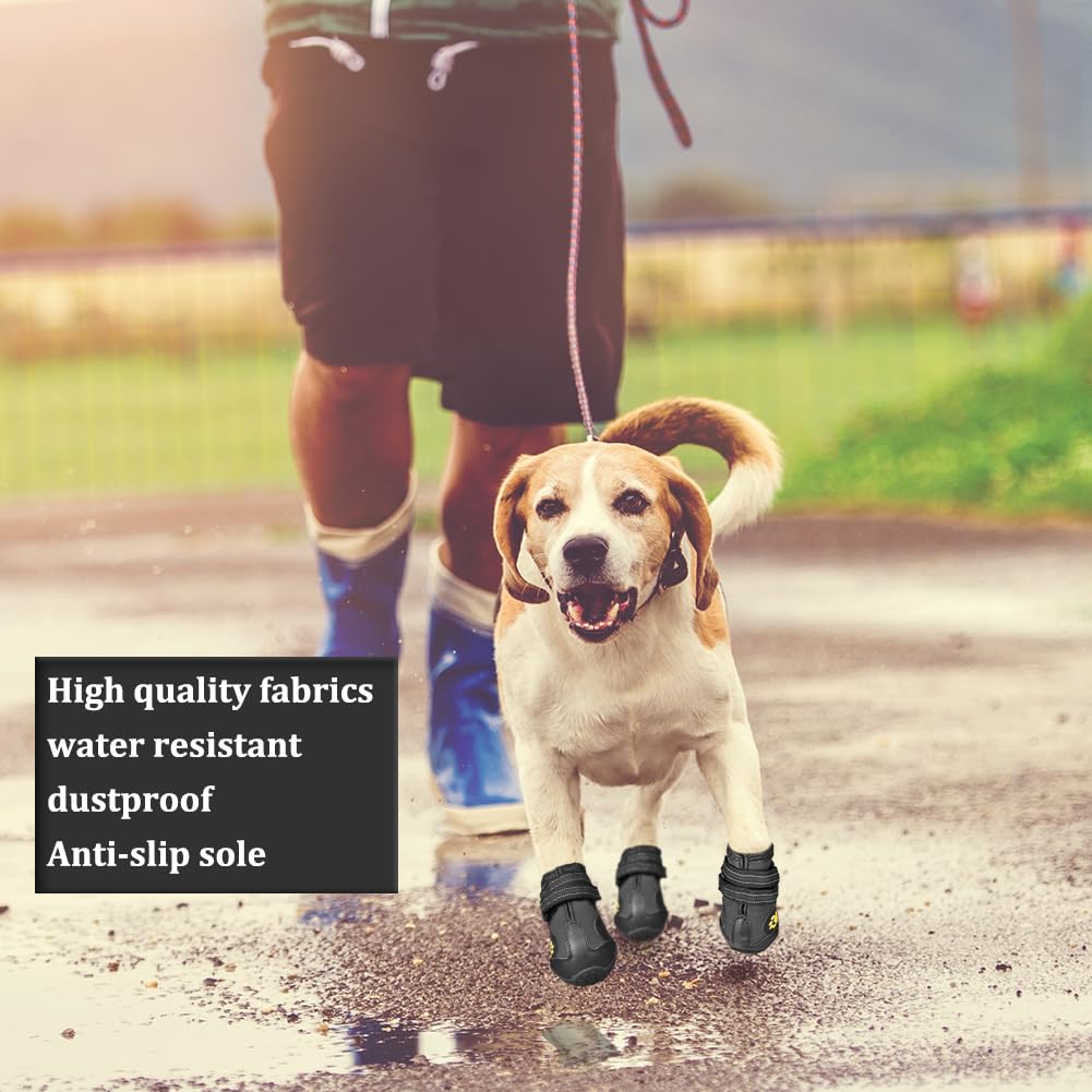 CovertSafe& Paw Hoof Protector in Size 1: （2.3''x1.6'')(L*W) for 10-23 lbs, Black