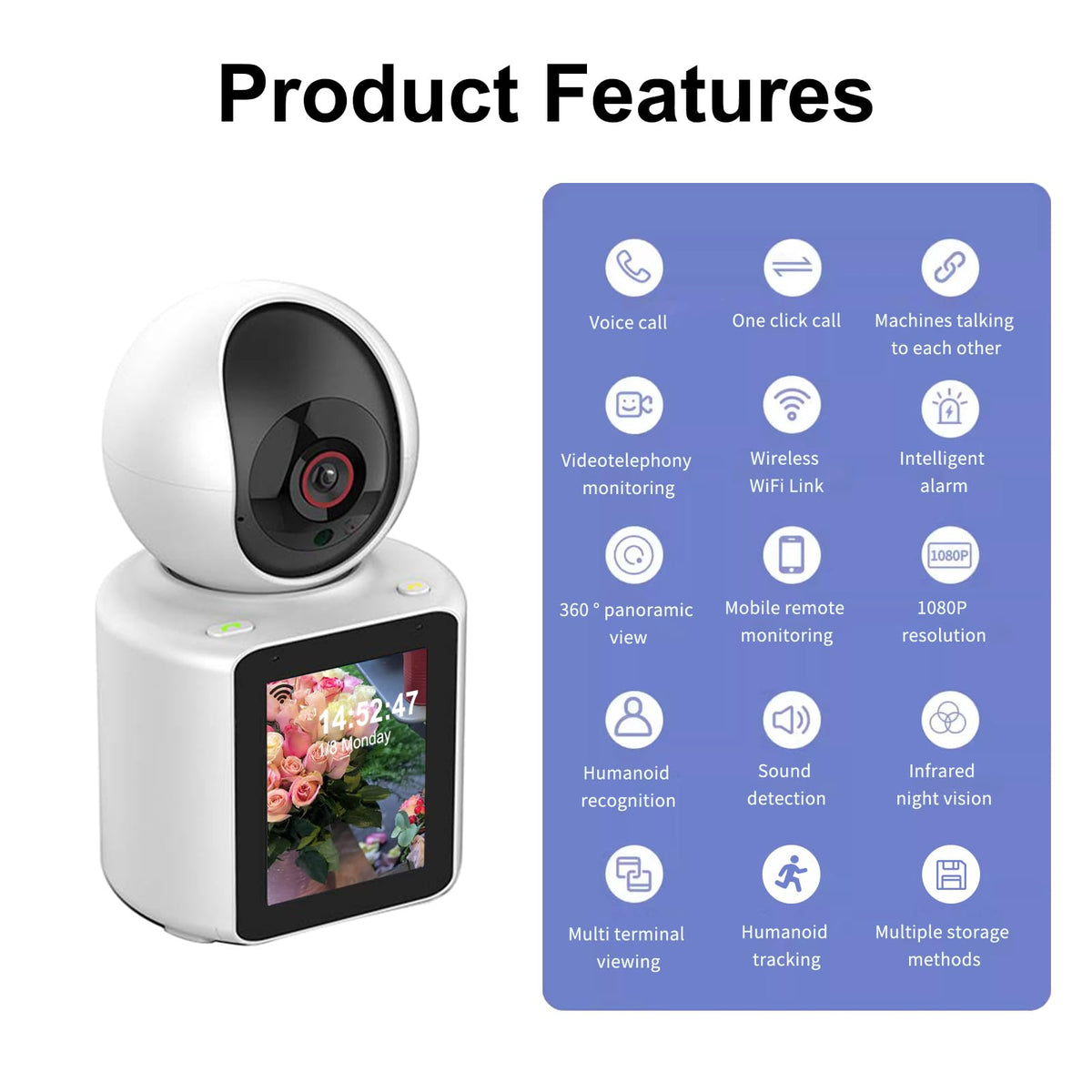 LASTCOW Security Camera in White