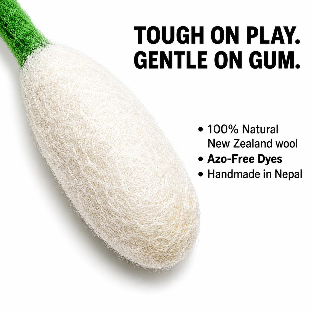 Glaciart One Pet Toy in Regular, Green Swabs