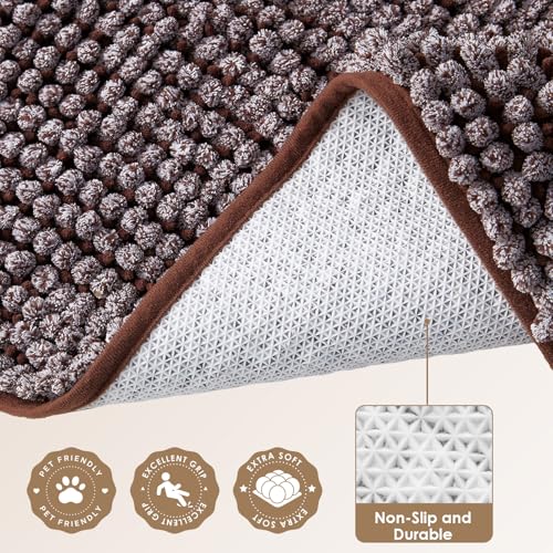 EHEYCIGA Pet Bed Mat in 24x16inch, Brown
