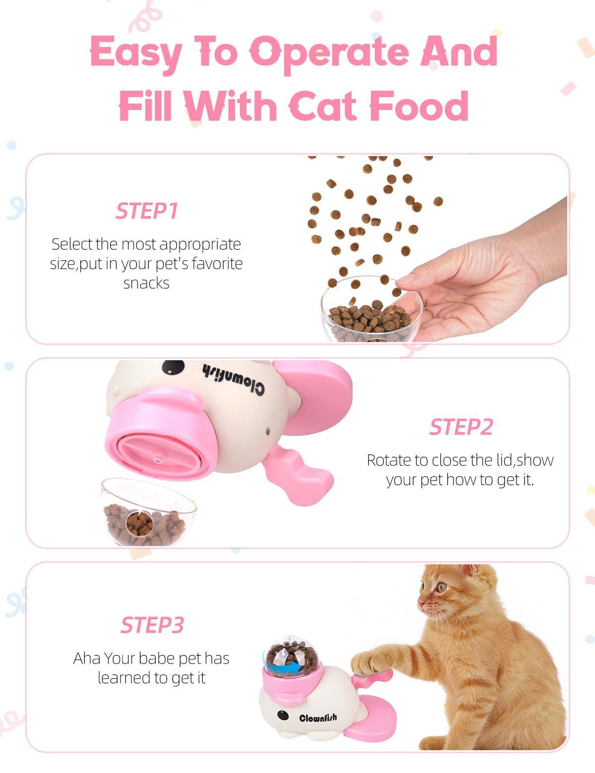 Generic Pet Feeder in pink