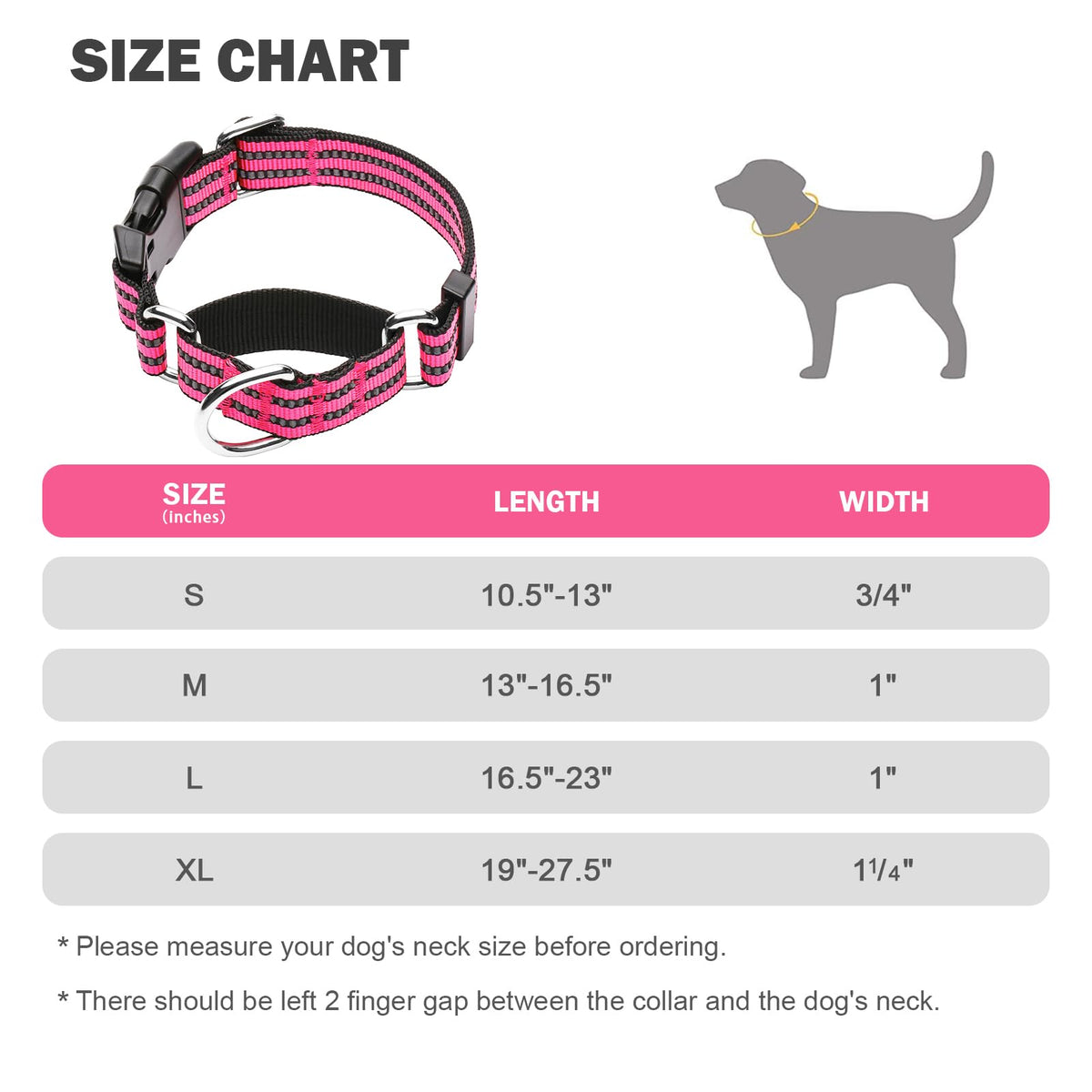 Hikiko Animal Collar in X-Large, Hot Pink